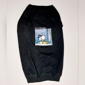 Black Petco Halloween "Trick or‎ Liver Treat" Doggy Tshirt LG